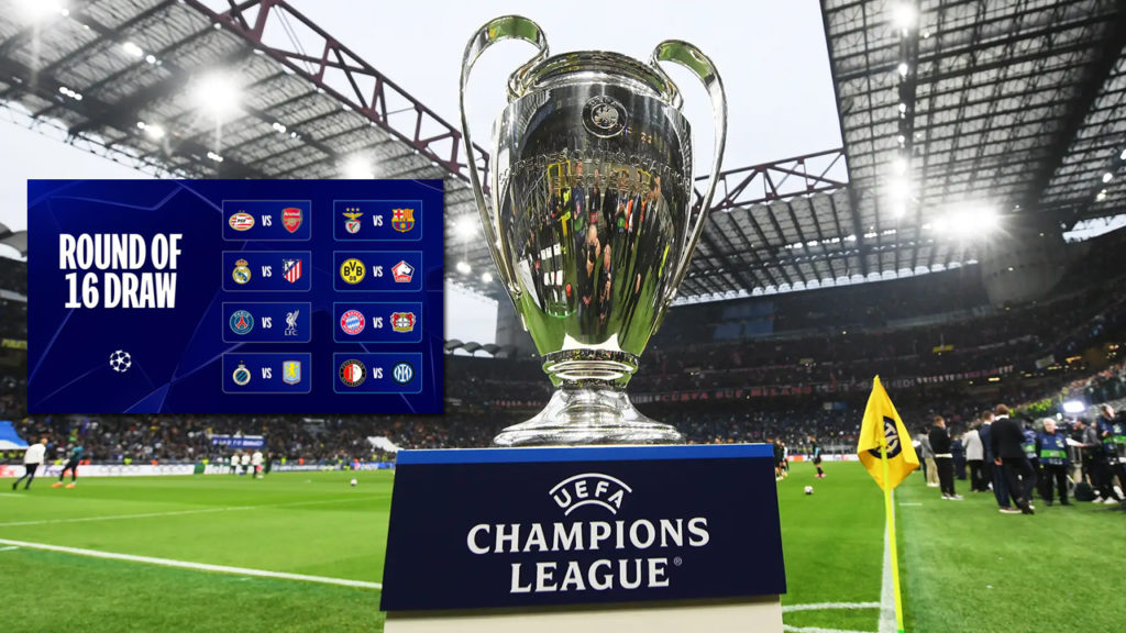 ইউসিএলের শেষ ষোলোয় মাদ্রিদ ডার্বি, বার্সা-লিভারপুলের প্রতিপক্ষ কে