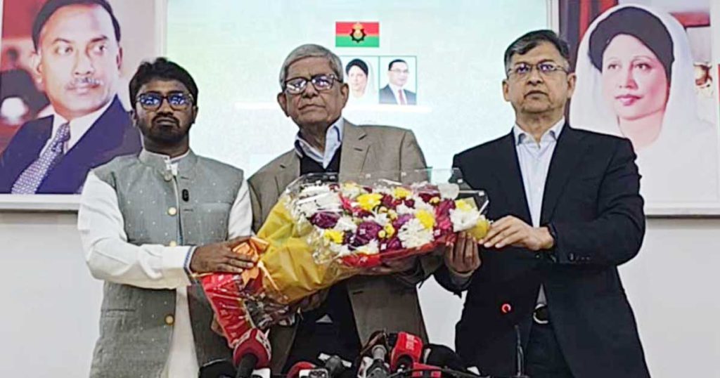 বিএনপিতে যোগ দিলেন গণঅধিকার পরিষদের রাশেদ খাঁন