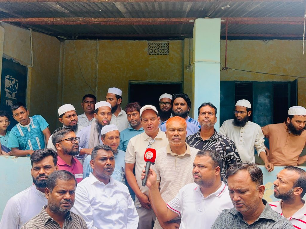 জালালাবাদ তালিমুল কুরআন মাদ্রাসার অগ্নিকাণ্ডে ক্ষতিগ্রস্ত স্থাপনা পরিদর্শনে মুহাম্মদ শাহেদ
